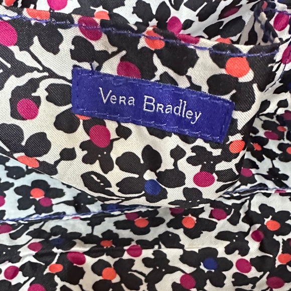 Vera Bradley Midnight Blue Large Textured Quilted Shoulder Handbag Travel Tote - Picture 13 of 16